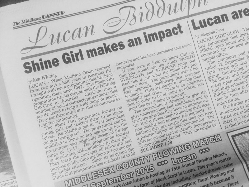 SHINEGirl Makes an Impact
